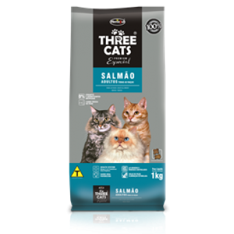 Three Cats Salmão - 1kg Three Cats Salmão - 1kg